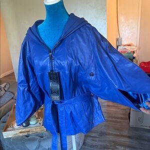 Women's  Royal Blue Cape Jacket